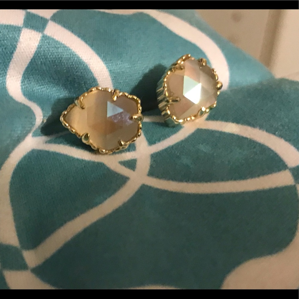 Kendra Scott Iridescent agate Tessa stud earrings